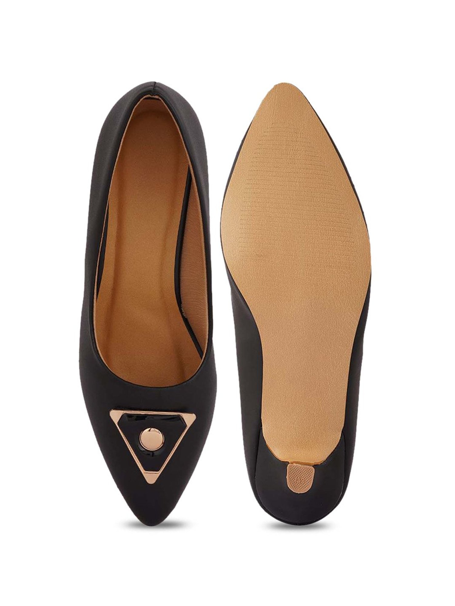 Scentra Women's Black Casual Pumps