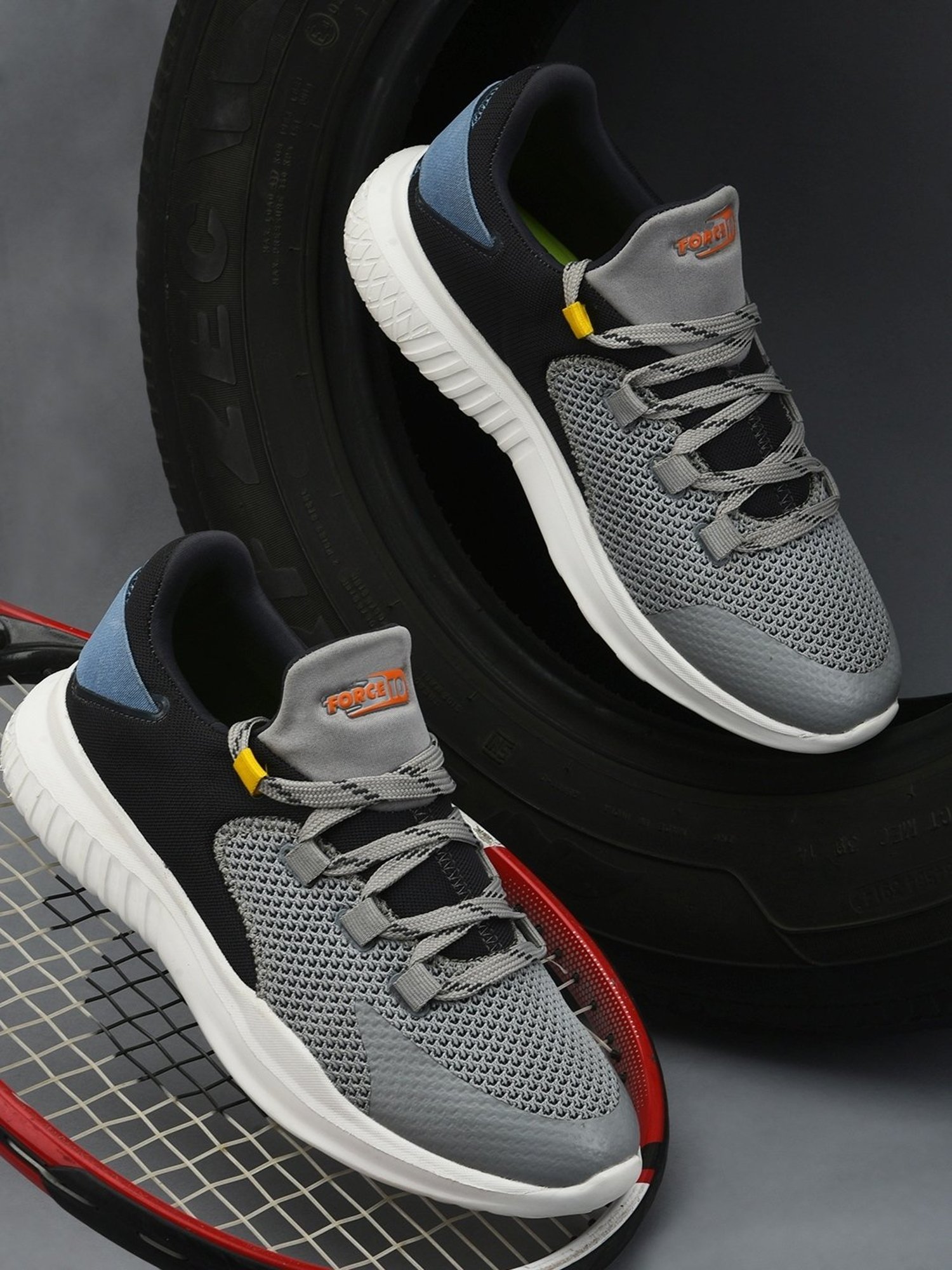 Force 10 by Liberty Men's Grey Running Shoes