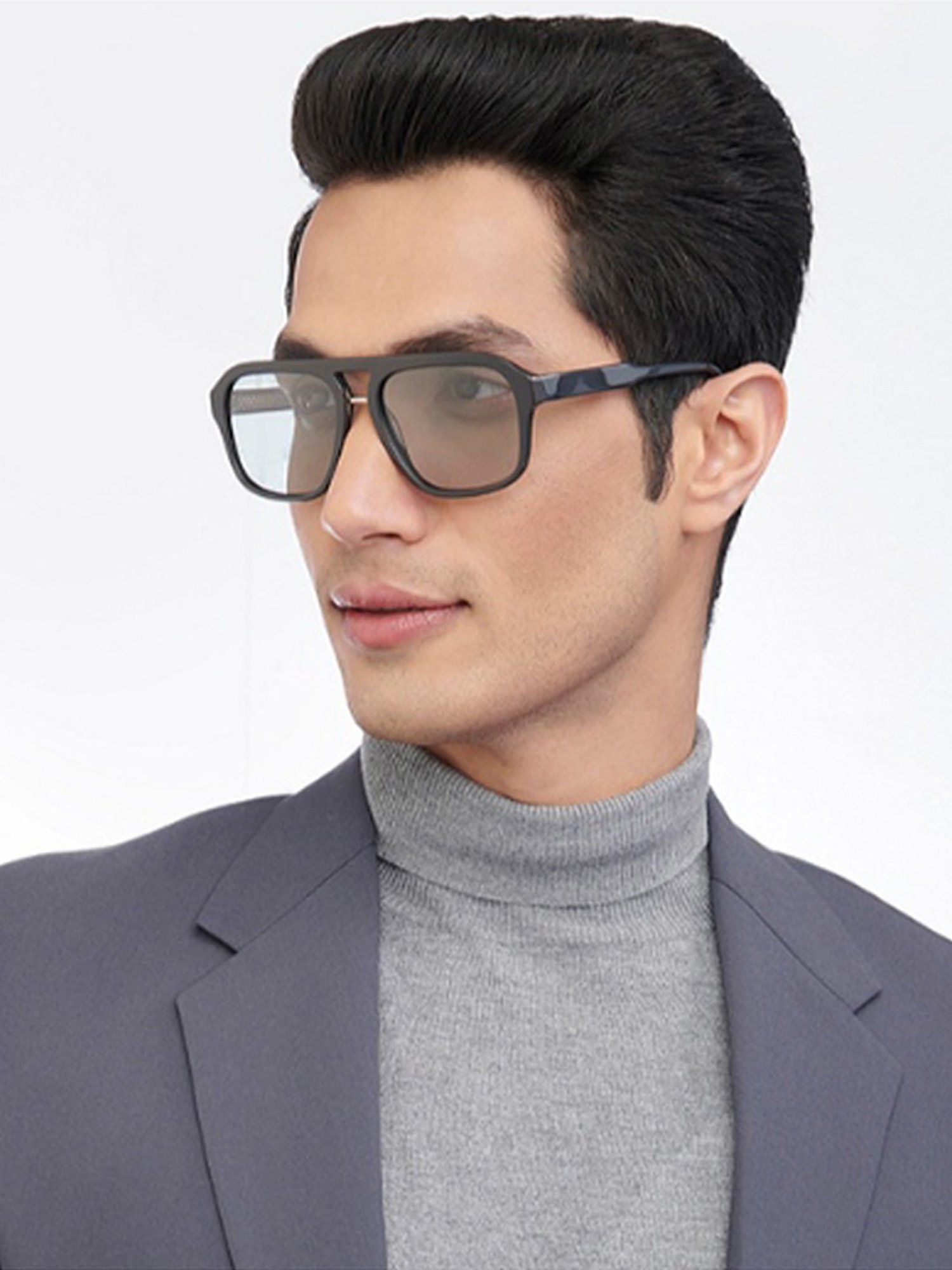 John Jacobs Grey Wayfarer Unisex Sunglasses