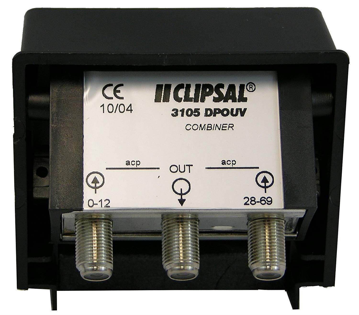 Weatherproof MATV Antenna Combiner/Joiner/Separator, Combines FULL BAND UHF/VHF Antennas