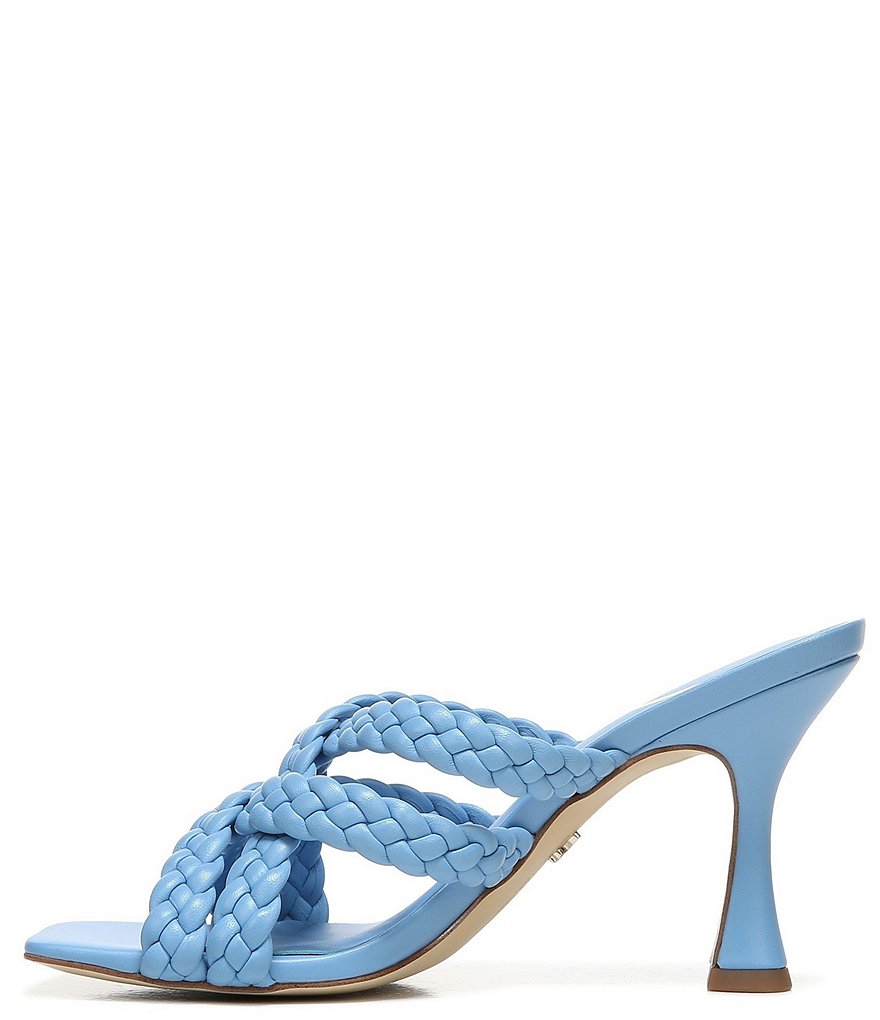 Sam Edelman Marjorie Strappy Leather Woven Dress Mules