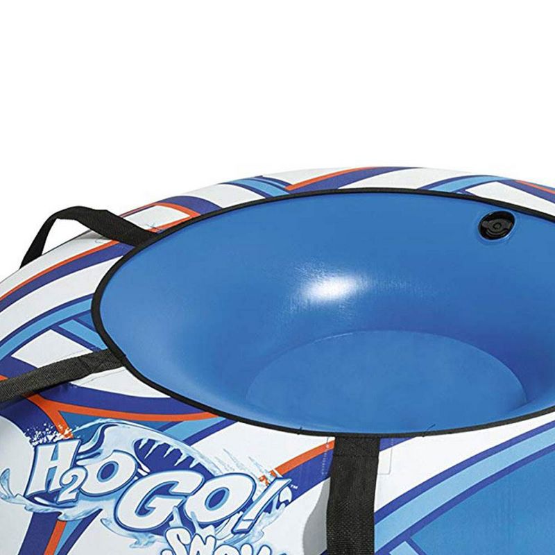 Bestway H2GO Snow Polar Edge Inflatable Kids Snow Tube with Fabric Cover Blue