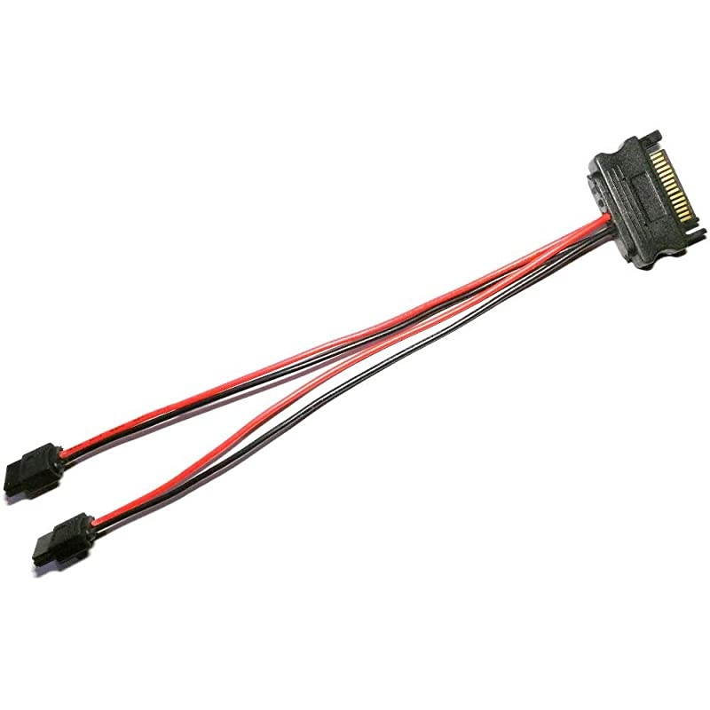 15-pin power to 2x 6-pin slimline power cable adapter