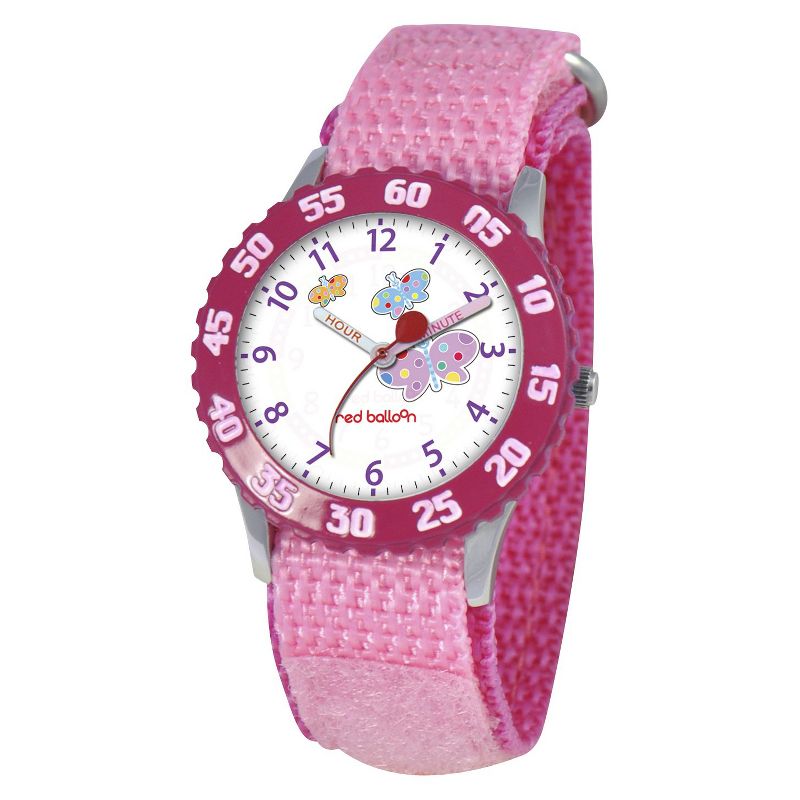 Red Balloon Kids Watch - Pink