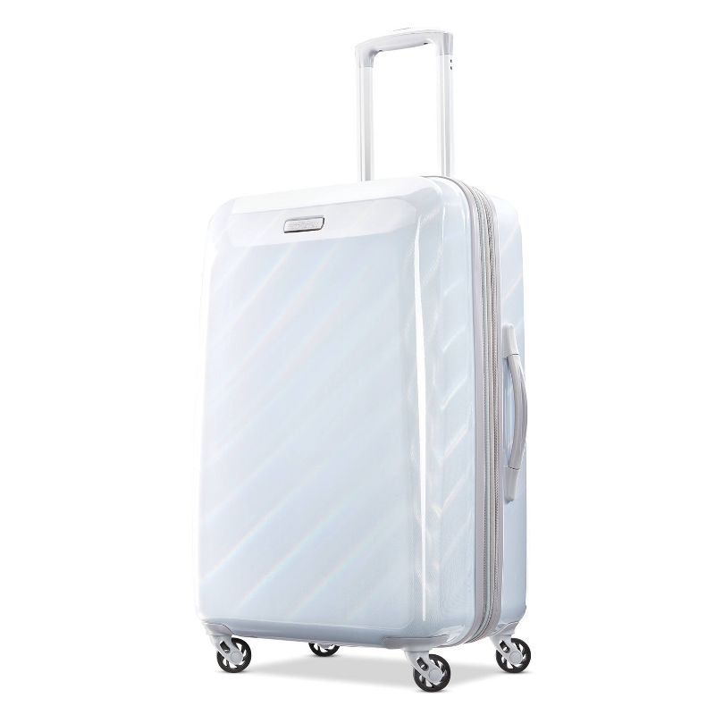 American Tourister 25'' Moonlight Hardside Spinner Suitcase - Iridescent White