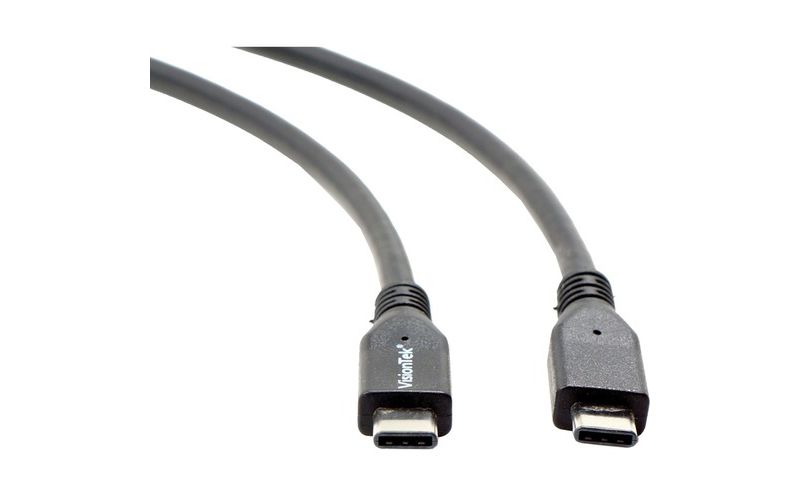 VisionTek USB 3.1 Type C Cable 1 Meter (M/M) - 3.28 ft USB Data Transfer Cable - Type C Male USB - Type C Male USB