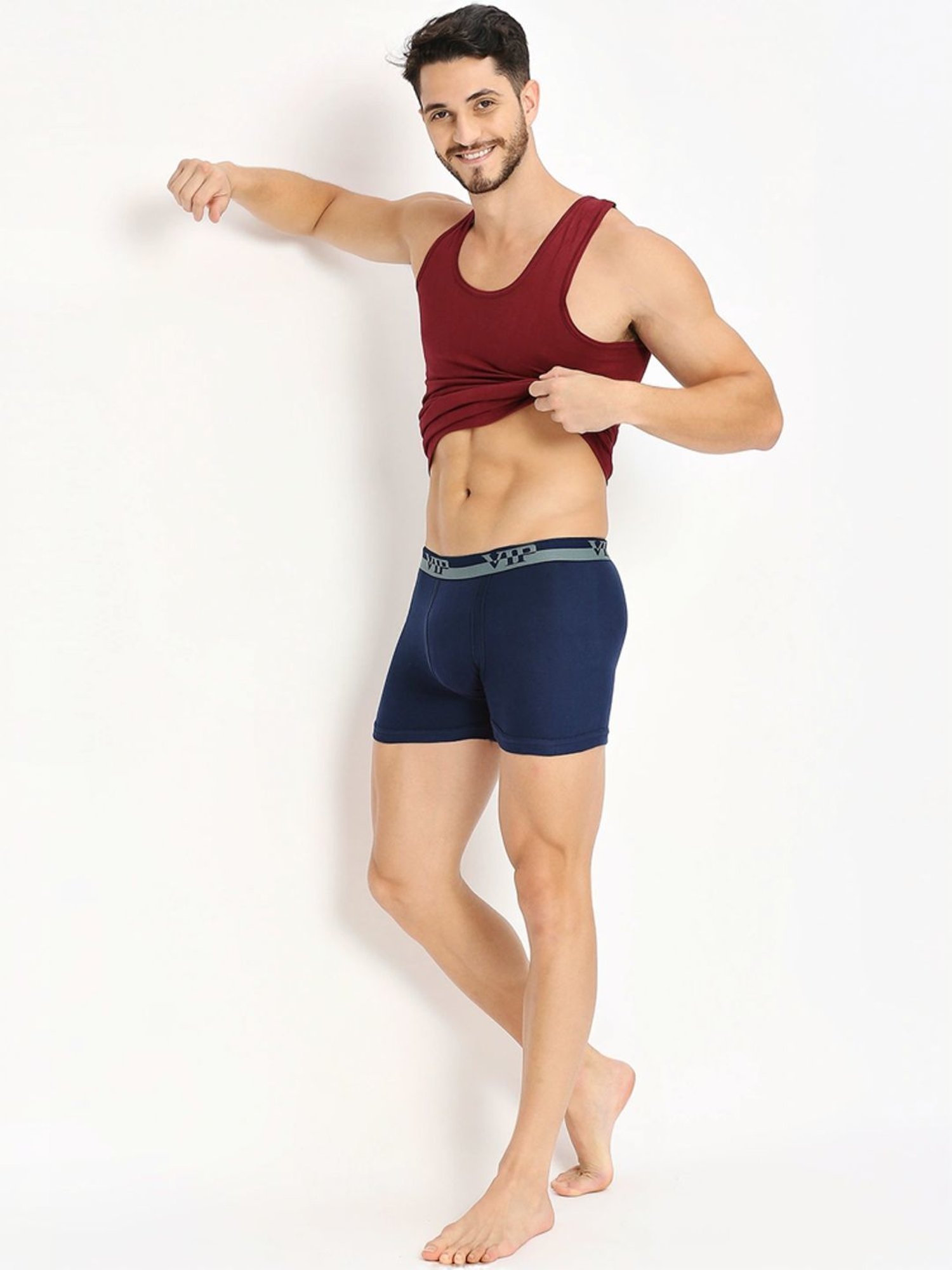 Vip Multicolored  Skinny Fit Trunks - Pack Of 6