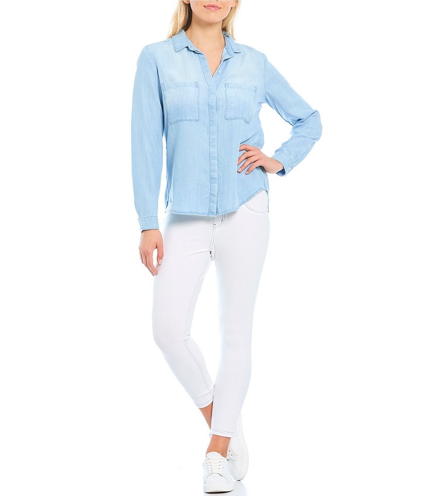 Commando Faux Leather Crocodile-Embossed Legging