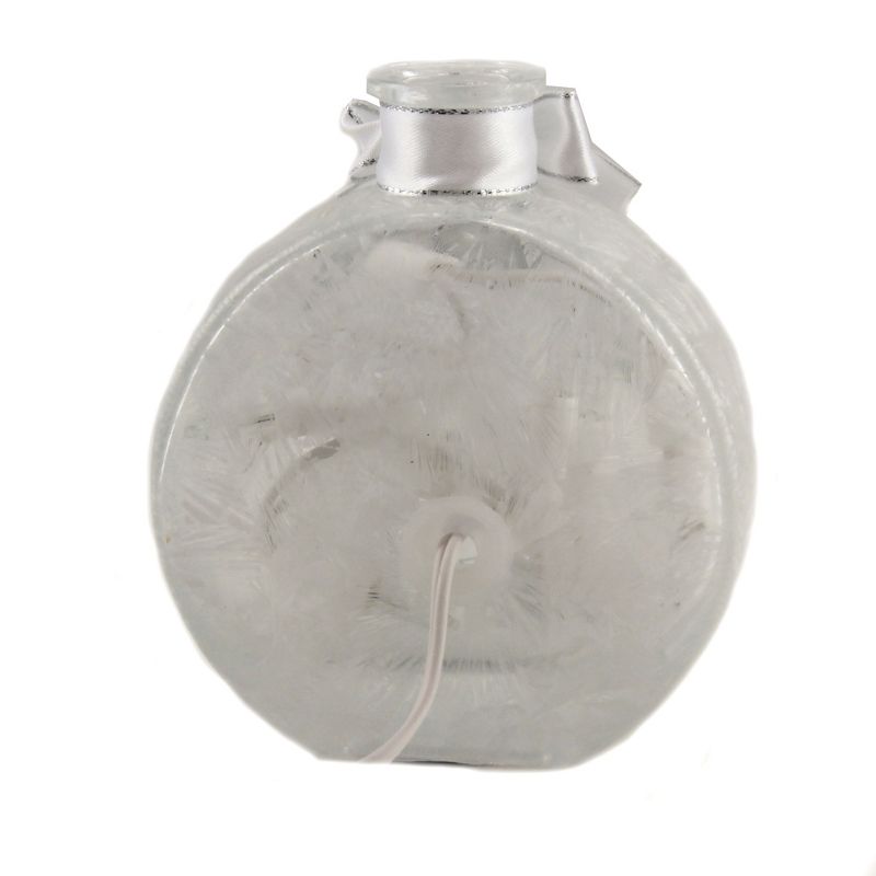 Stony Creek 4.5" Silver Anniversary Pre-Lit Jar 25 Years  -  Decorative Vases