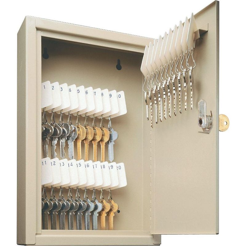 SteelMaster Uni-Tag Key Cabinet 30-Key Steel Sand 8 x 2 5/8 x 12 1/8 201903003