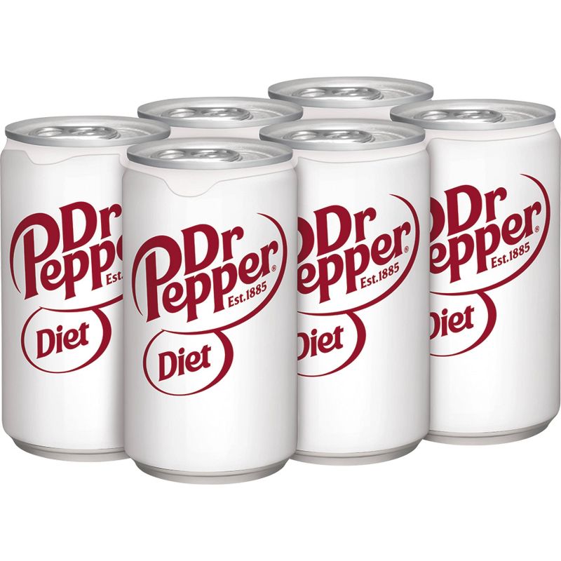Diet Dr Pepper Soda - 6pk/7.5 fl oz Cans