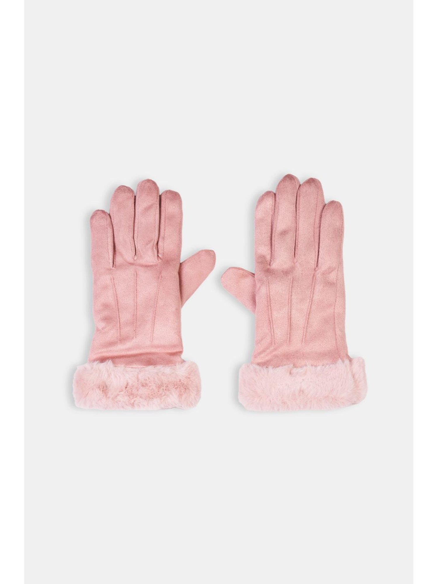 Forever Glam by Pantaloons Pink Solid Gloves