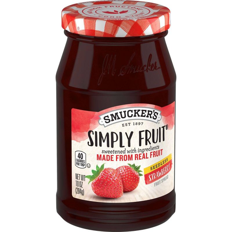 Smucker's Simply Fruit Strawberry Seedless Spreadable Fruit - 10oz