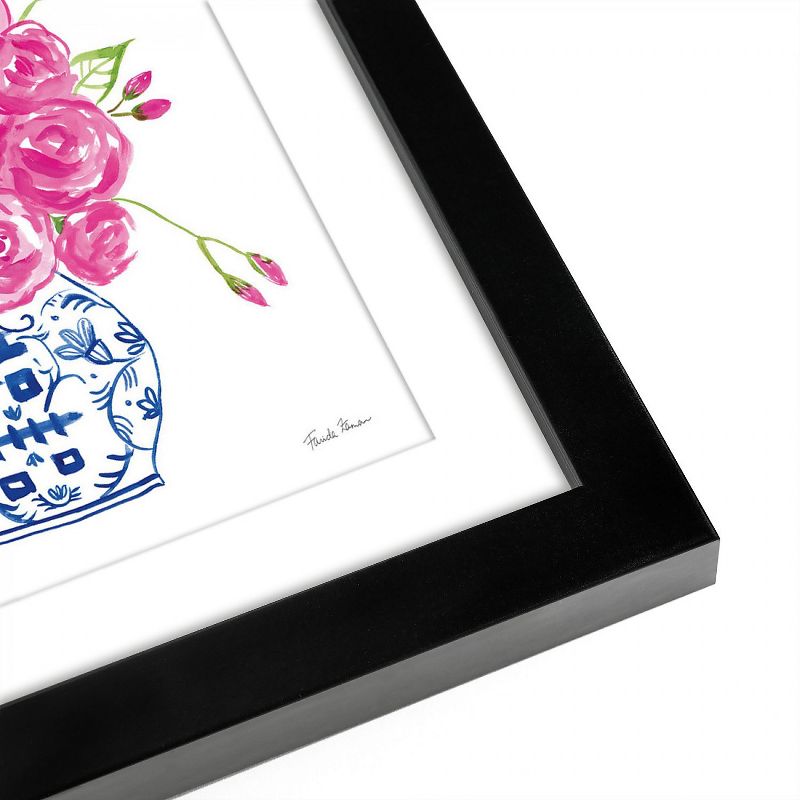 Americanflat Roses On White - Set of 2 Framed Prints by Wild Apple
