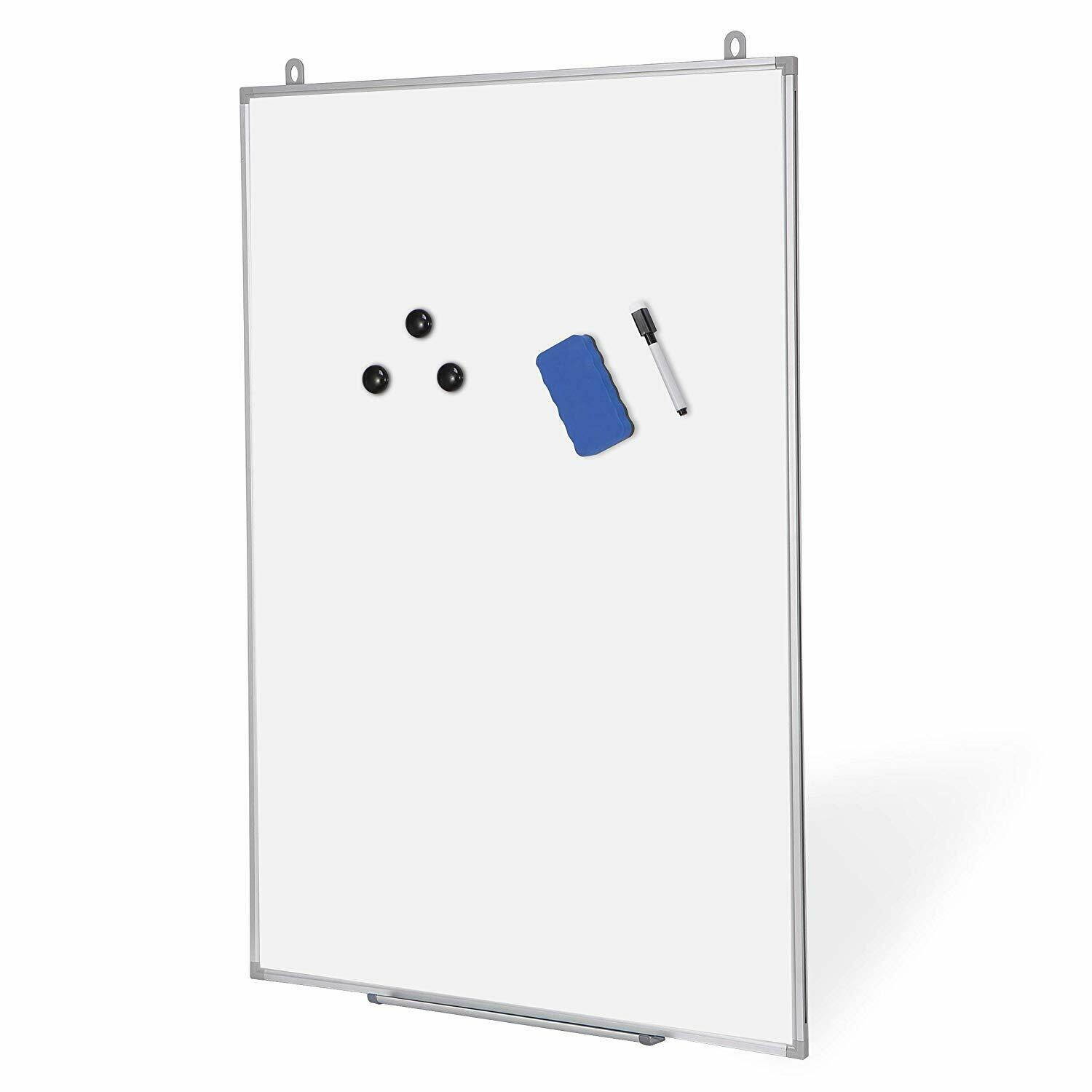 Magnetic Whiteboard 36 x 24 inch Dry Erase White Board Wall Hanging Board