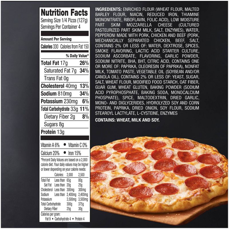 Red Baron Brick Oven Pepperoni Frozen Pizza - 17.89oz