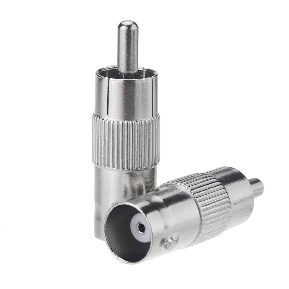 ESCAM BNC to RCA (10 Pack) BNC Female to RCA Male, Connector, Adaptor, for CCTV