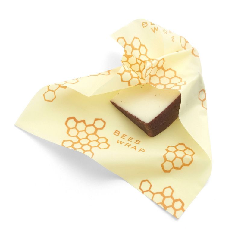 Bee's Wrap Cheese Wrap 3pk Reusable Beeswax Wraps Sustainable Plastic Free Cheese Saver