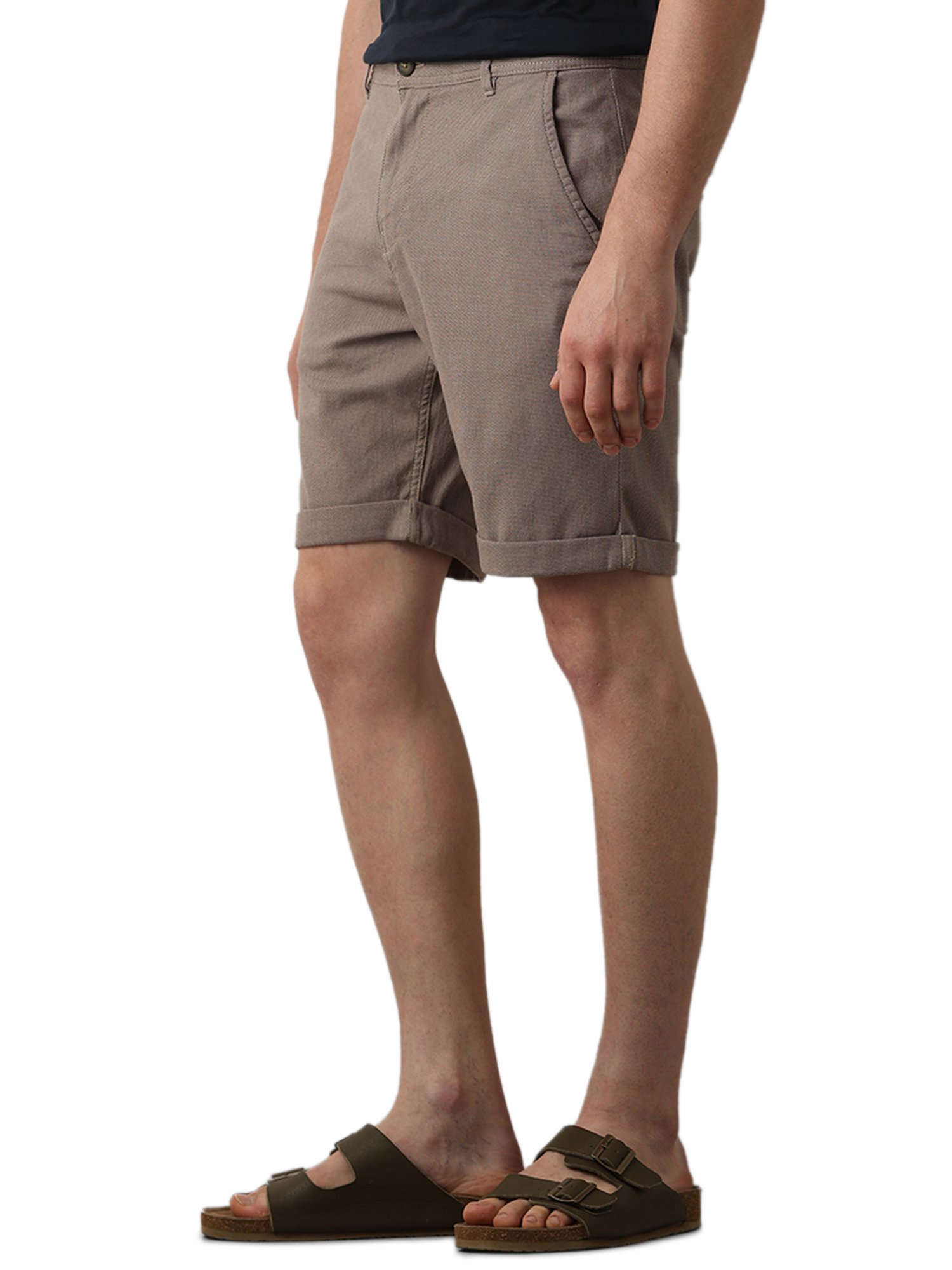 SELECTED HOMME Brown Slim Fit Shorts