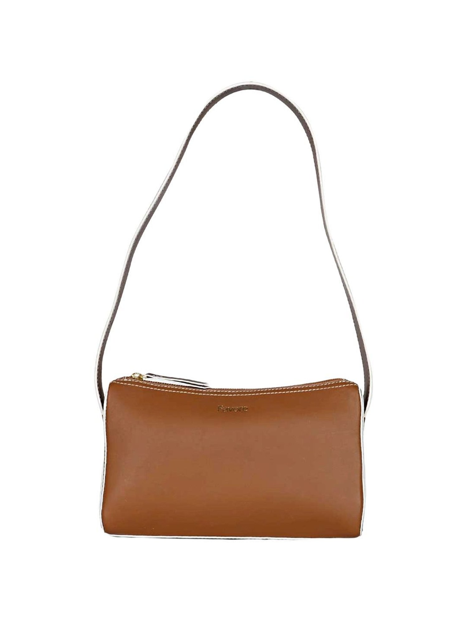 Favore Brown Solid Medium Shoulder