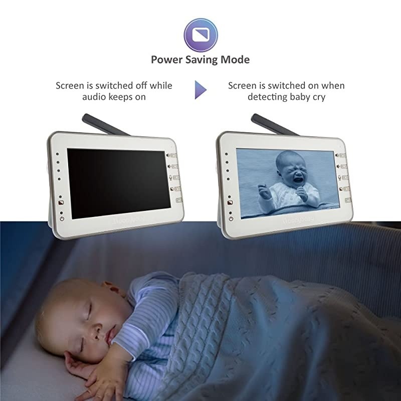 Trust 30 NonWiFi Baby Monitor with 2 Cameras 43 Inches Large Screen Long Battery Life Long Range Auto Night Vision Talk Back Auto Scan Lullabies and Power SavingVoice Activation