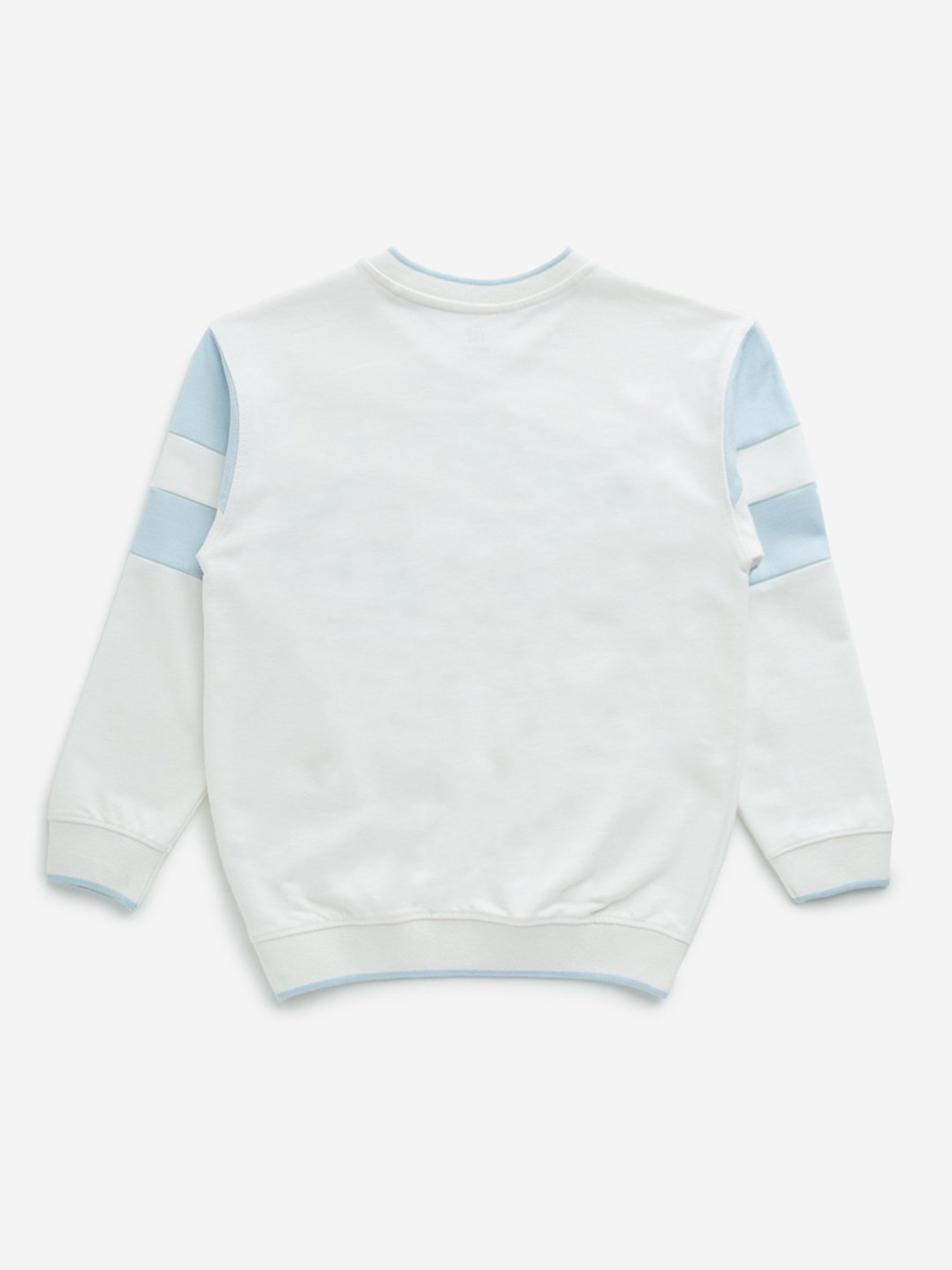 Y&F Kids by Westside White Text Embroidered Sweatshirt