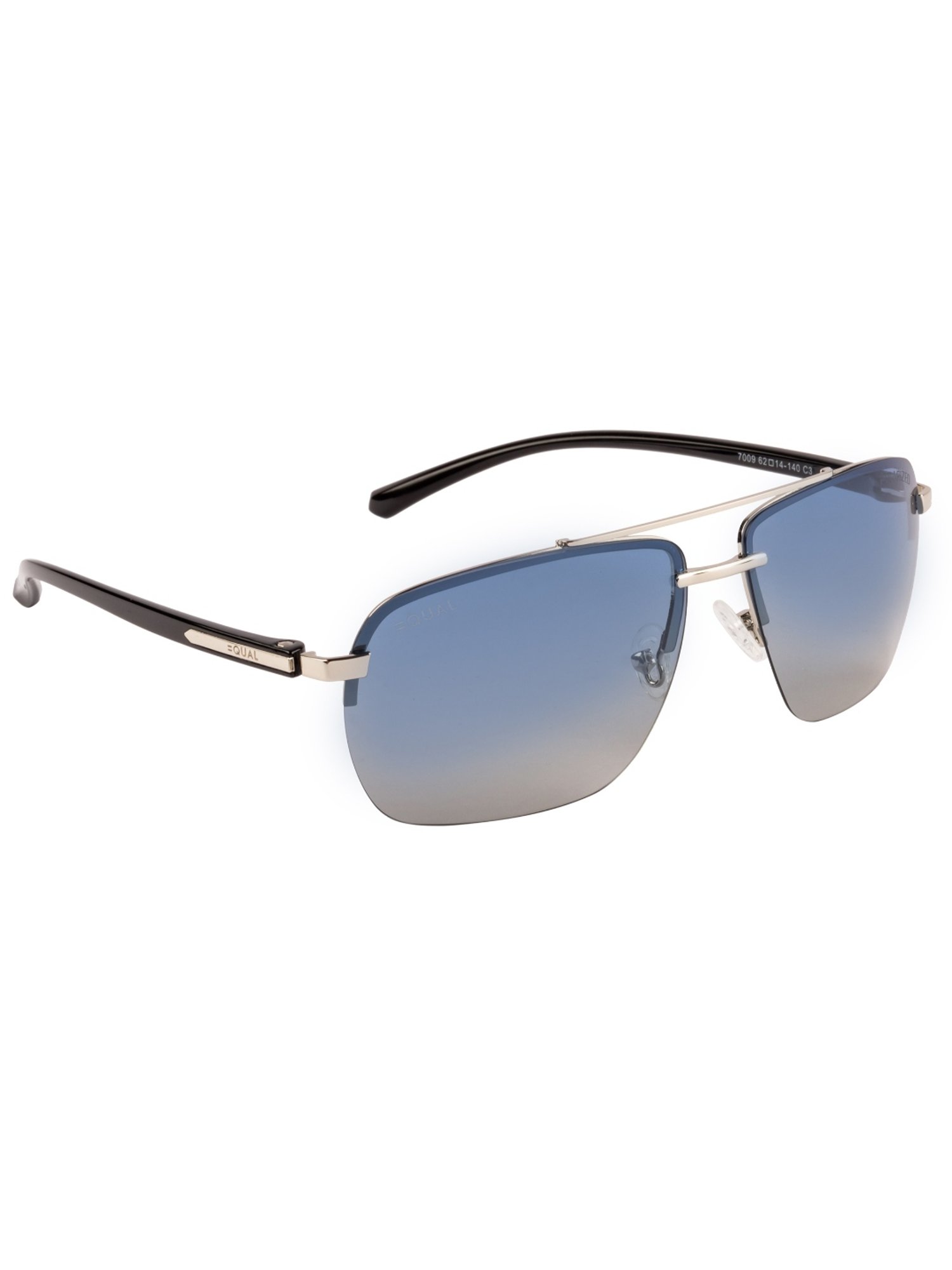 Equal Blue Square Unisex Sunglasses