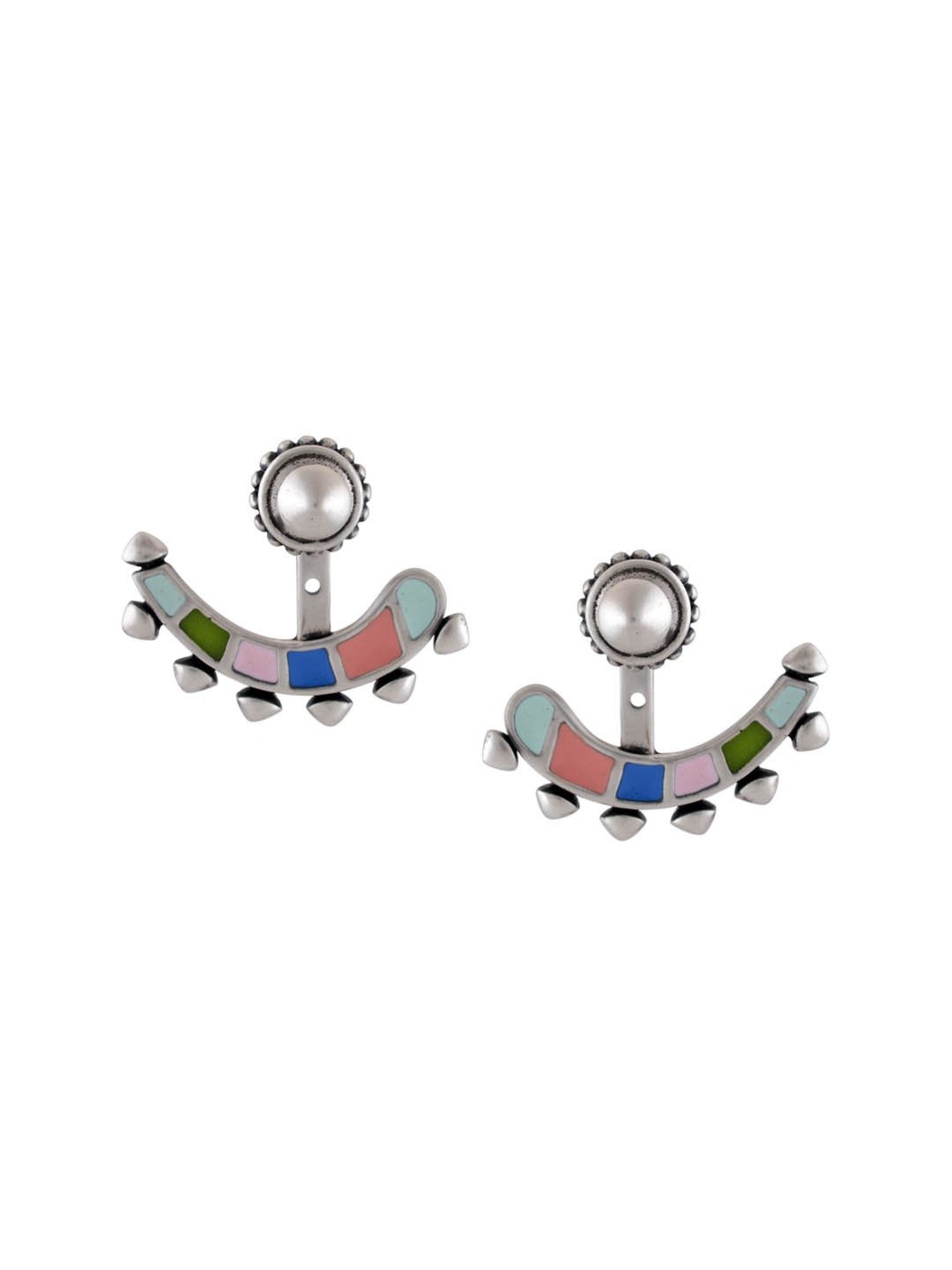 Tribe Amrapali Multi Chandrika Ear Jacket Earrings