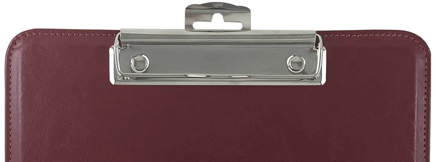 Trade Quest Clipboard Faux Leather Single (Tuscan Red)