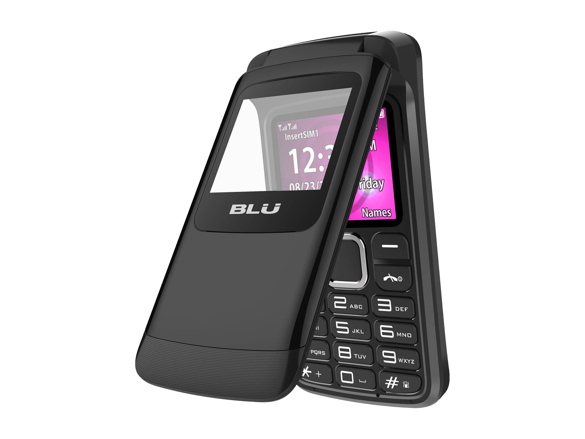 BLU Zoey Flex 3G Z170L 1.8" Cellphone GSM Unlocked Dual Sim Black