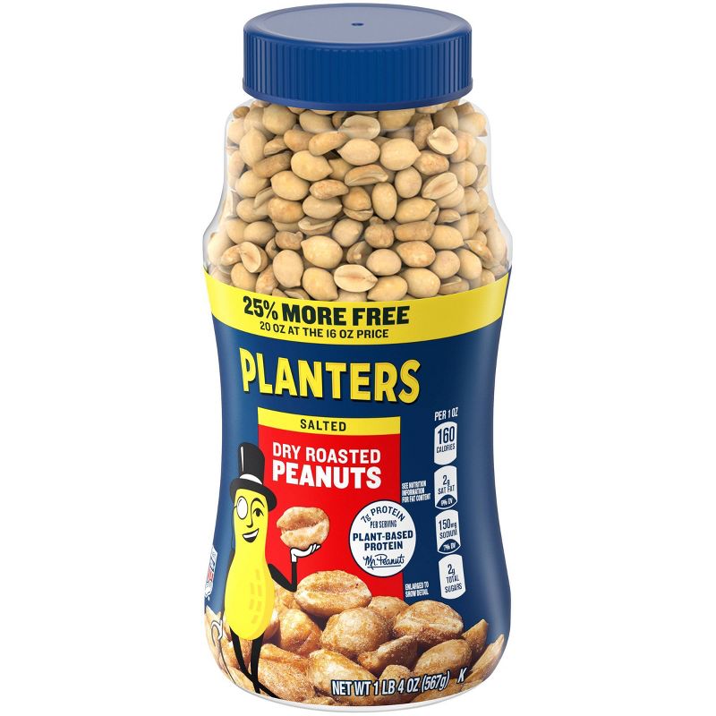 Planters Heart Healthy Dry Roasted Peanuts - 16oz