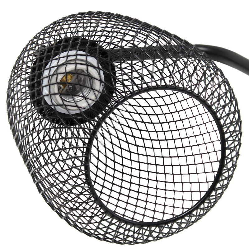 Industrial Mesh Desk Lamp Matte Black - Lalia Home