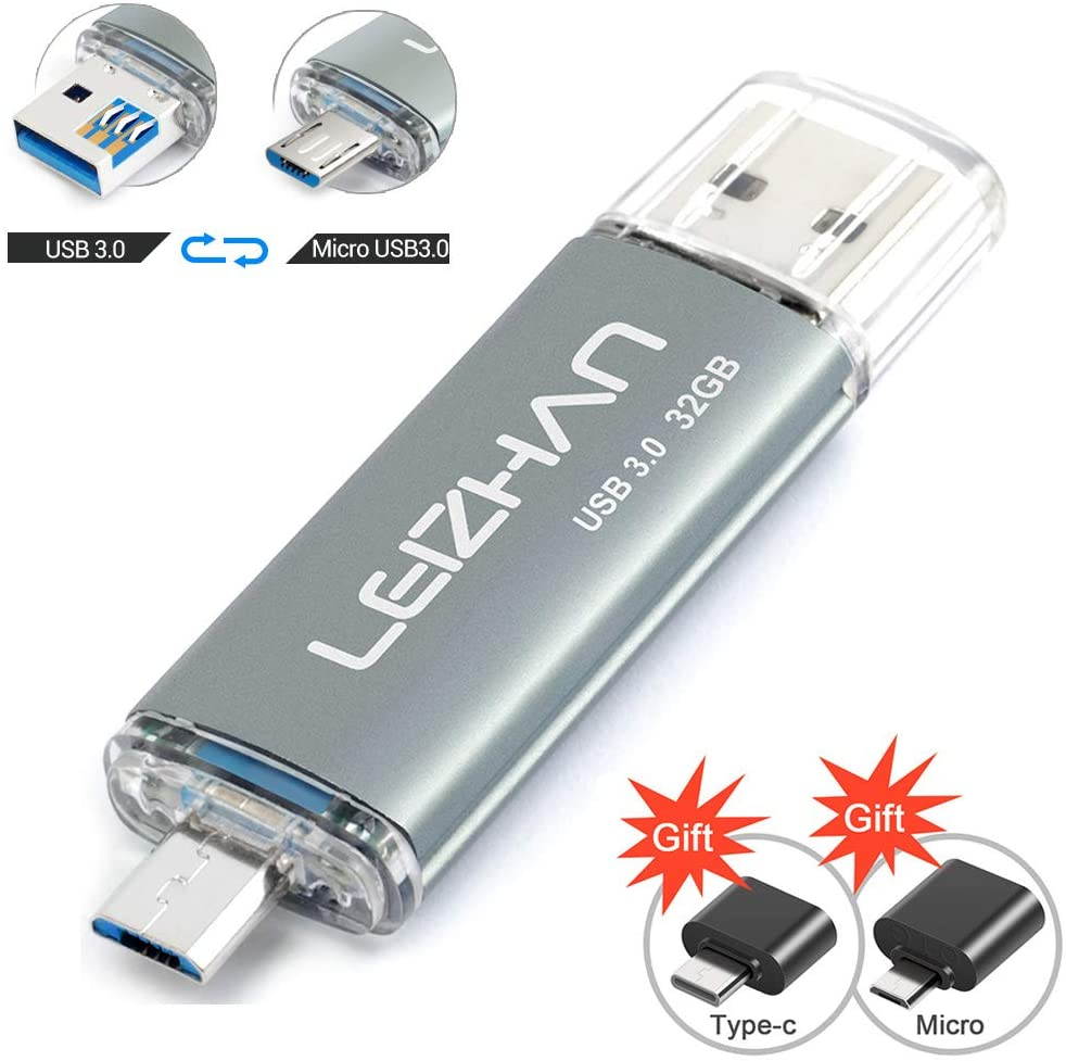 128 gb USB Flash Drive for Android PhoneUSB 3.0 Photo Stick for Samsung Galaxy S7/Meizu/HTC/Nokia/Moto/Huawei/Xiaomi USB OTG Adapter Micro/Type-C USB to USB Converter for Tablet Android