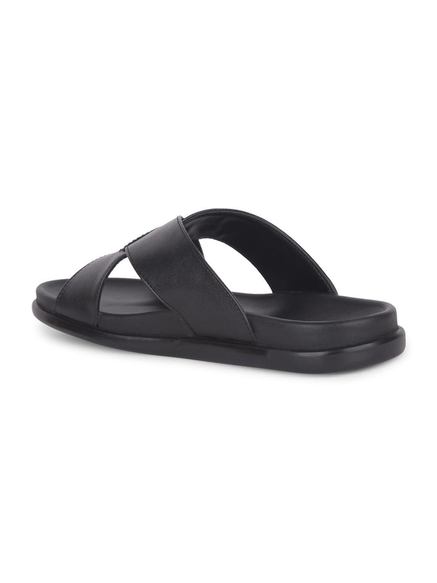 Healers by Liberty Men's Black Cross Strap Sandals
