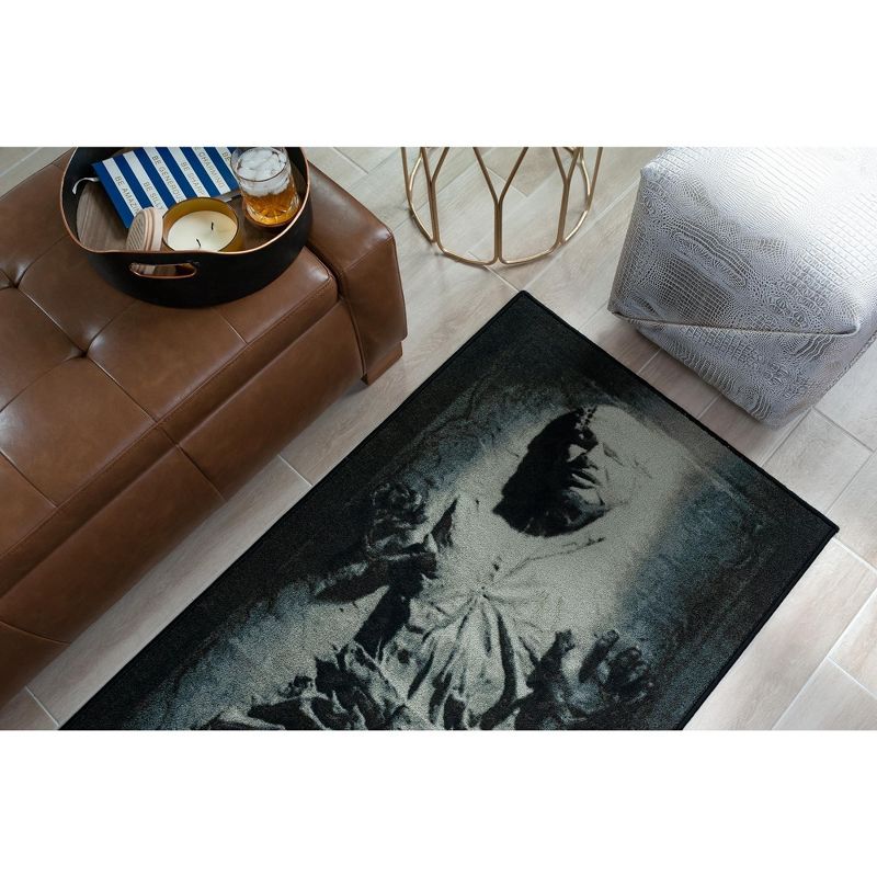 2'x6' Rectangle Loomed Area Rug Black - Ukonic