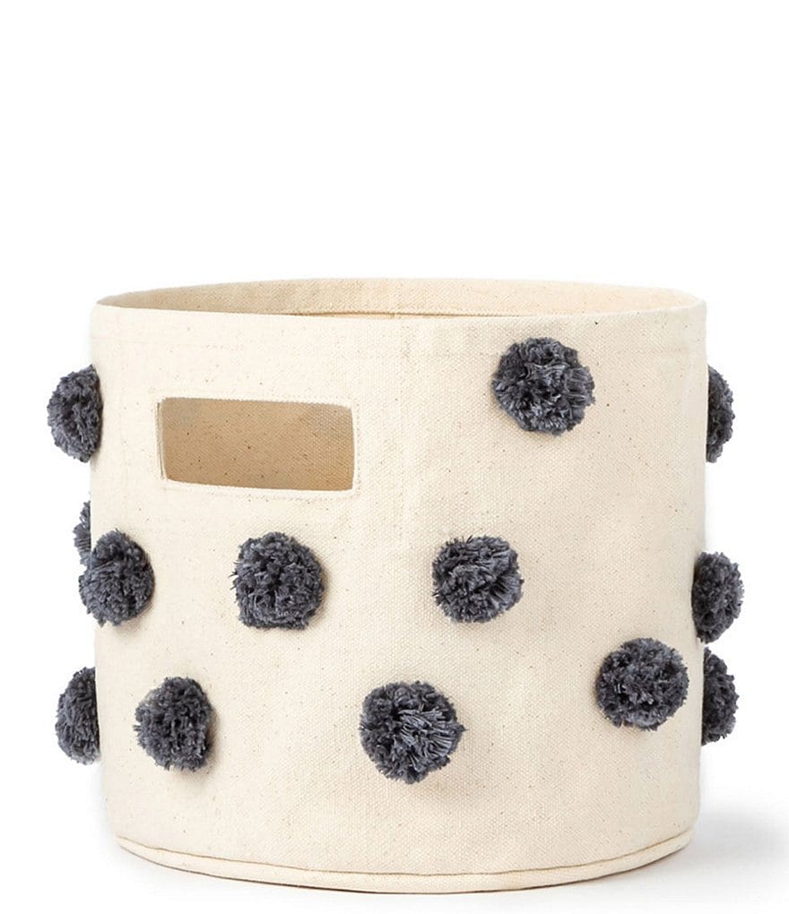 Edgehill Collection Hand-Woven Rattan Market Basket