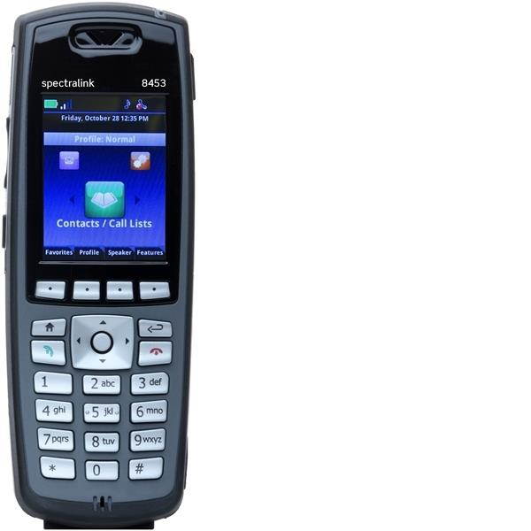 Spectralink 2200-37292-001 8453 W/Out Lync Supp Black Handset