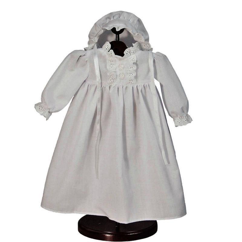 The Queen's Treasures Little House On The Prairie 18" Doll Clothes Cotton Night Gown PJ's, Night Cap