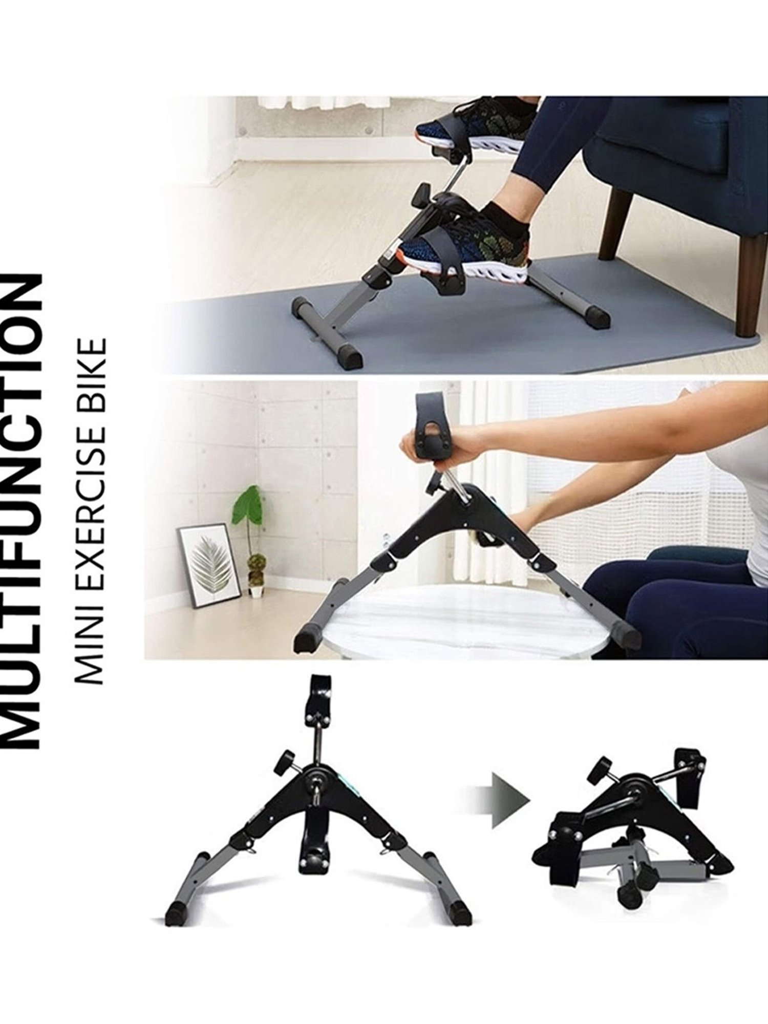 PowerMax Fitness BS-MINI Spin Bike (Black)