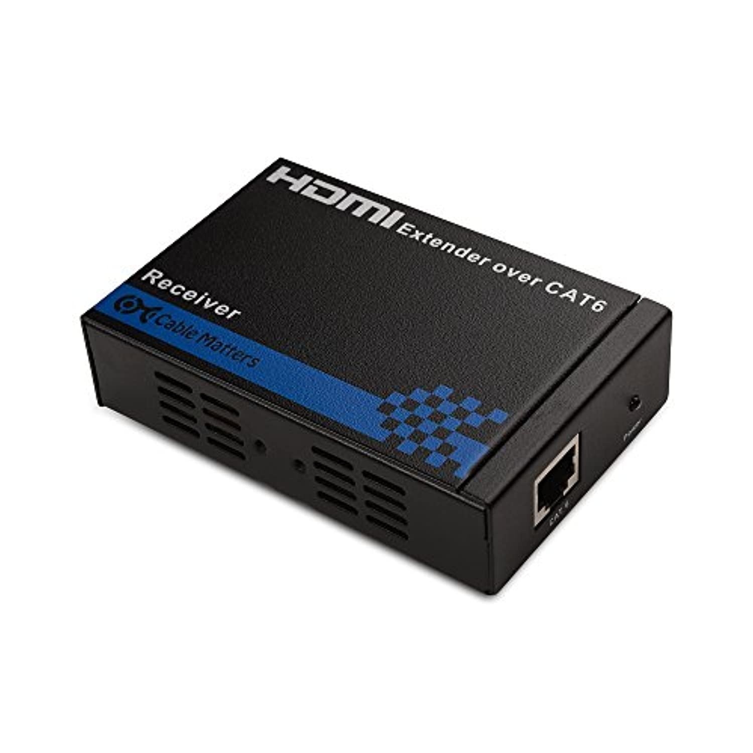 Cable Matters Wall Mount HDMI Extender (HDMI Over Ethernet Cable) with TCP/IP Support for 1-to-Many Setup - Up to 300 Feet (103002)