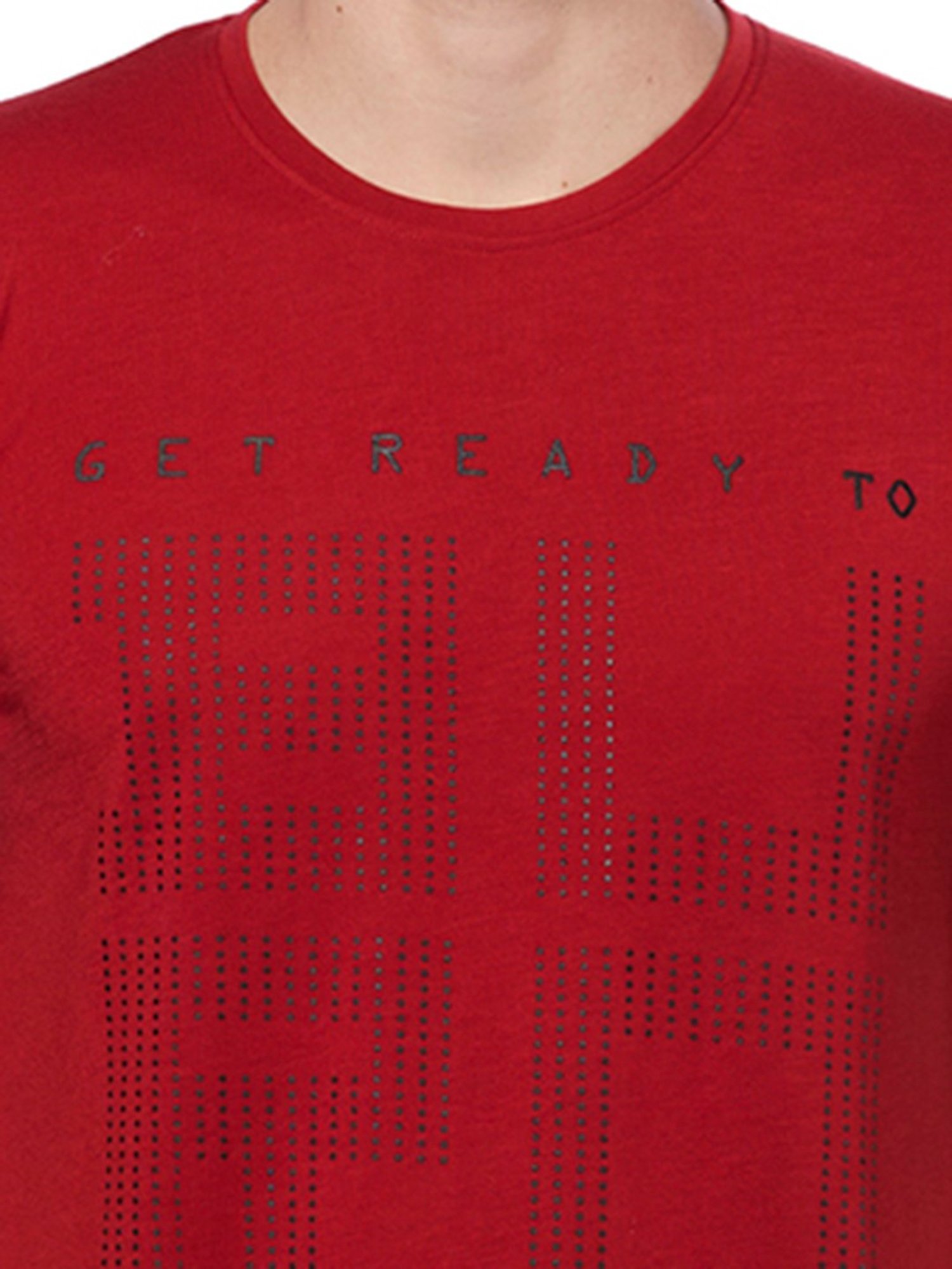 DOMIN8 Men Hd Chest Print Outdoor Oversized T-Shirt