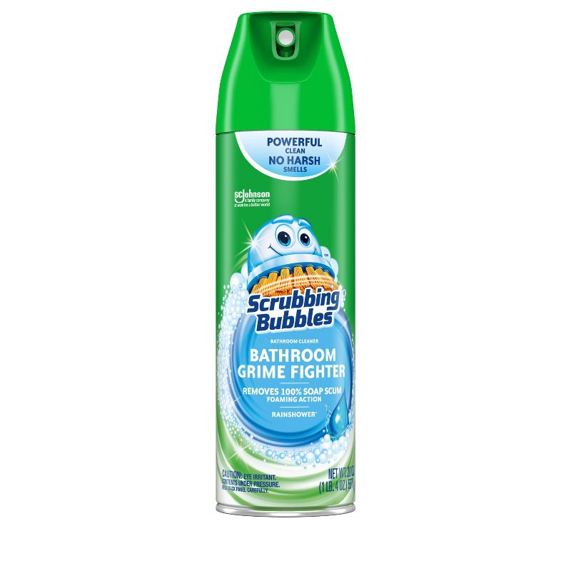 Scrubbing Bubbles Bathroom Grime Fighter Aerosol Rainshower - 20oz