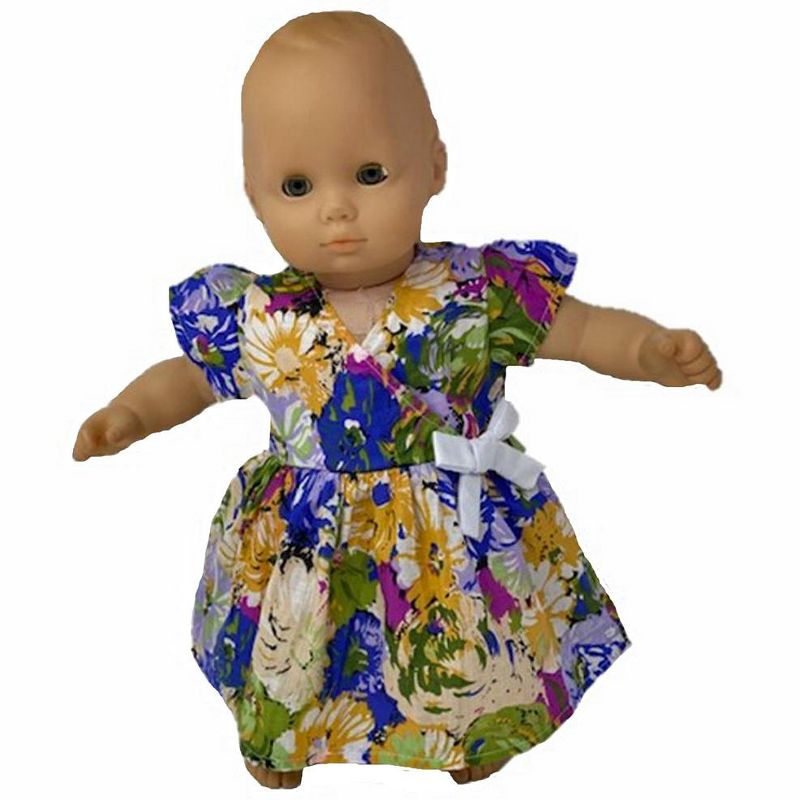 Doll Clothes Superstore Big Flower Print Dress Fits Cabbage Patch And 15 Inch Baby Dolls