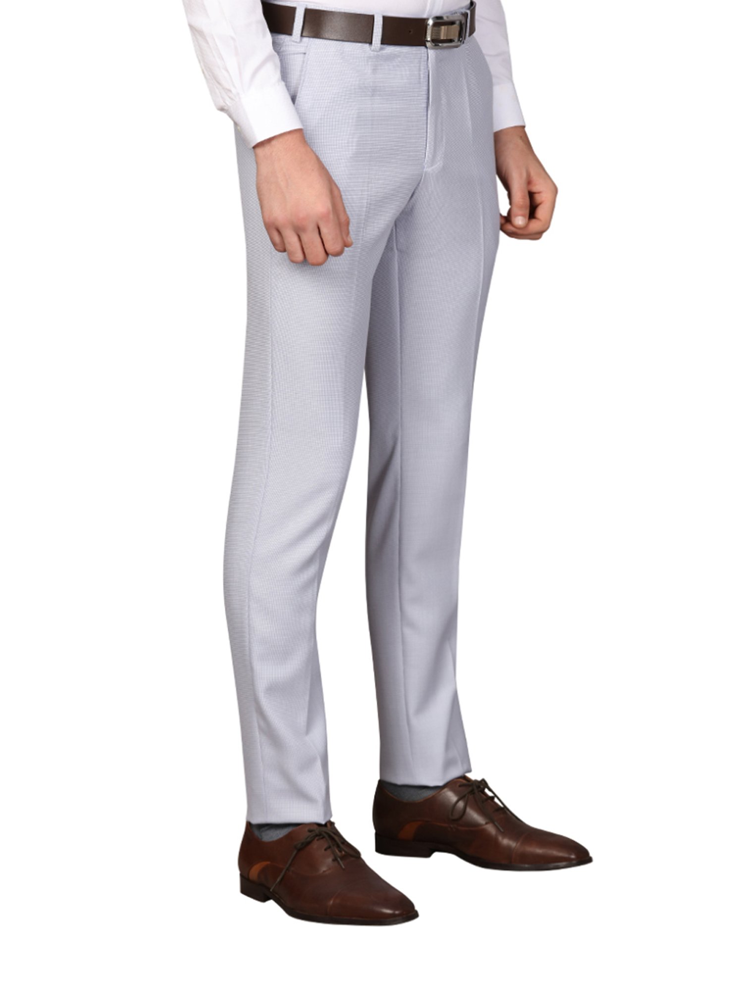 Next Look Grey Super Slim Fit Trousers