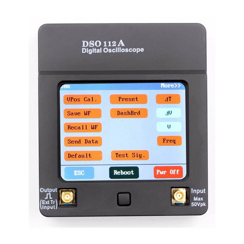 DSO112A TFT Mini Digital Oscilloscope Touch Screen Portable USB Oscilloscope Interface 2MHz 5Msps