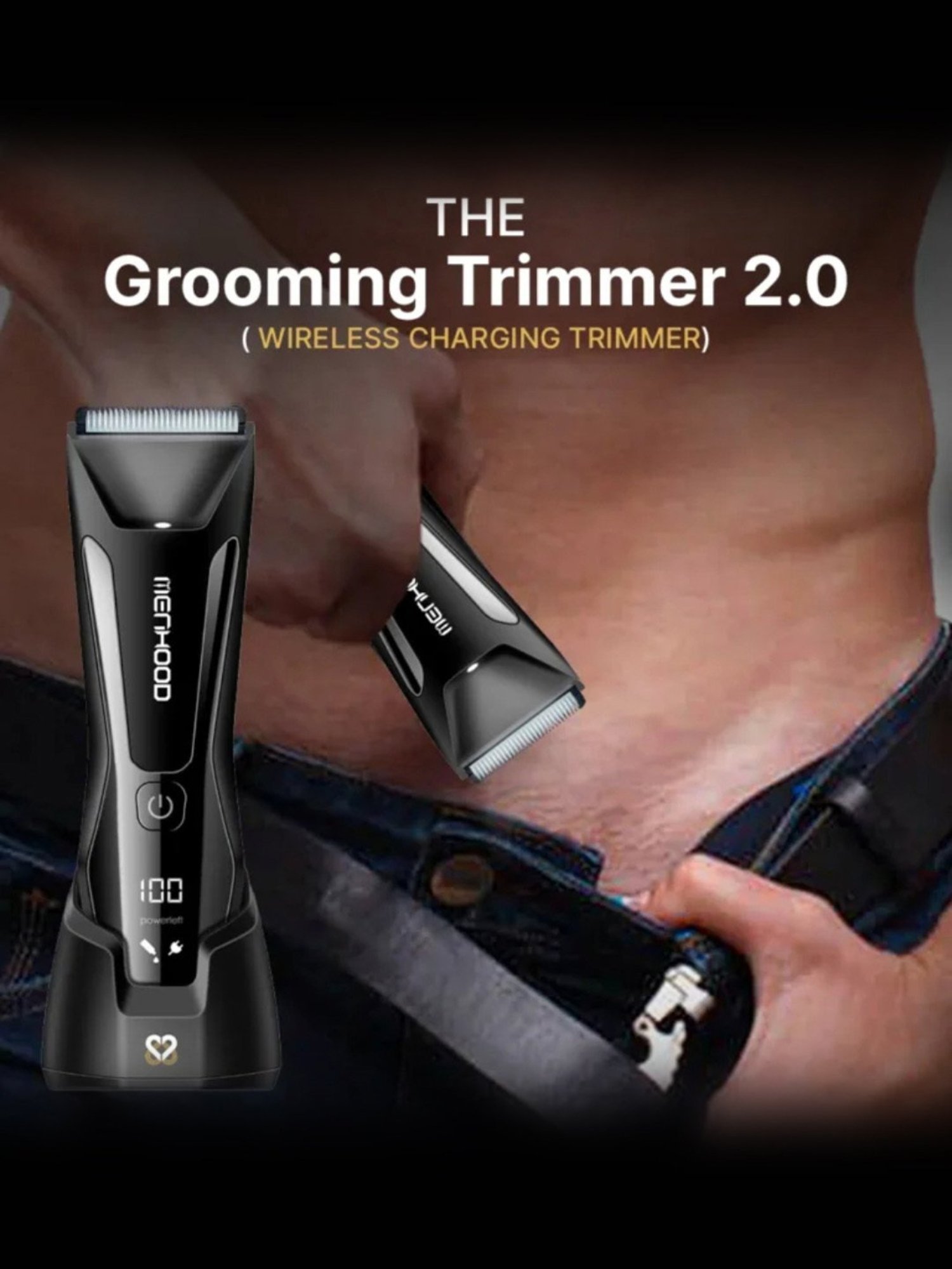 MENHOOD Essential Package 2.0, Trimmer, Pre-Trim Gel, Ball Shower Gel, Razor, Man-Cure Kit & More