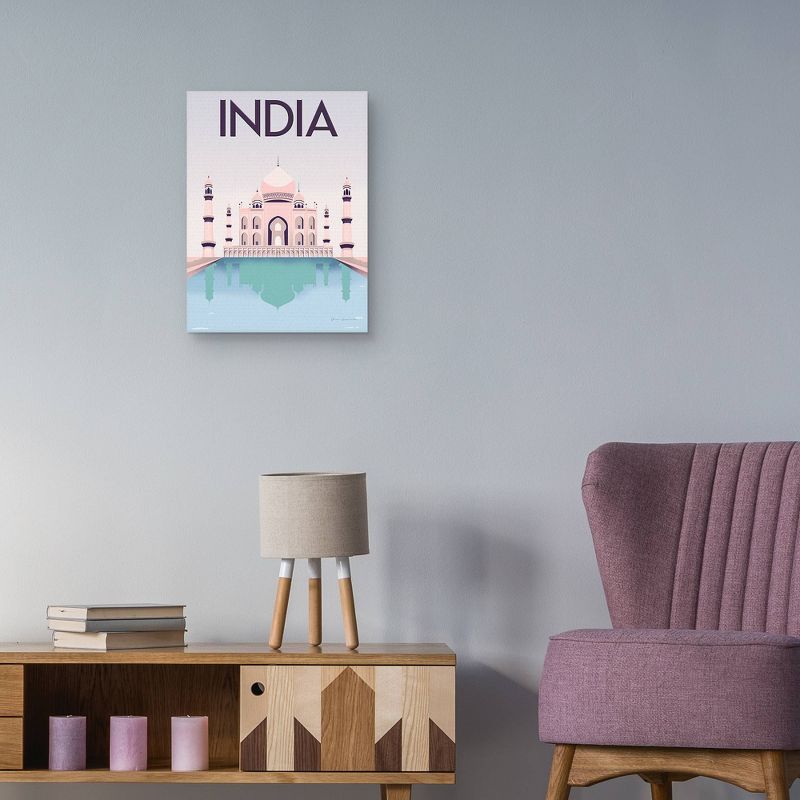 18" x 24" India by Omar Escalante Canvas Art Print - Masterpiece Art Gallery