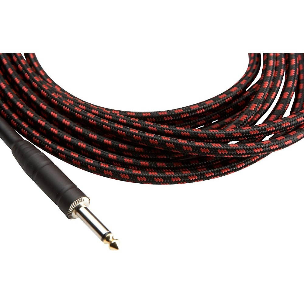 Musician's Gear Tweed 1/4" Straight-Straight Instrument Cable Red 20 ft.