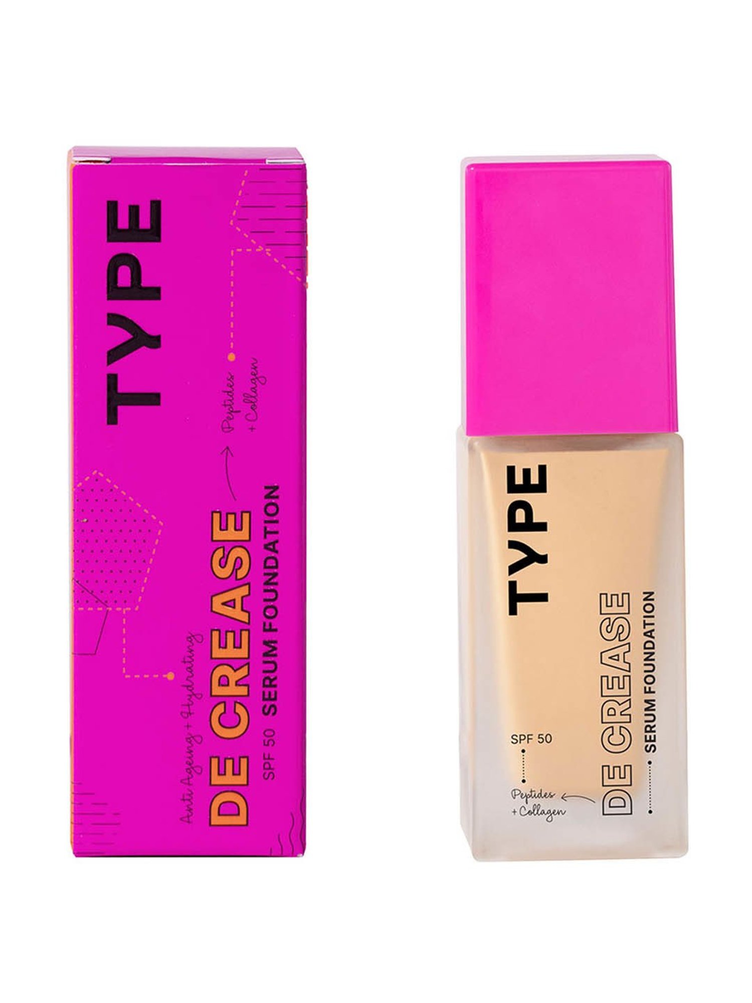TYPE BEAUTY Decrease SPF 50 PA ++++  Serum Foundation Cookie - 30 ml