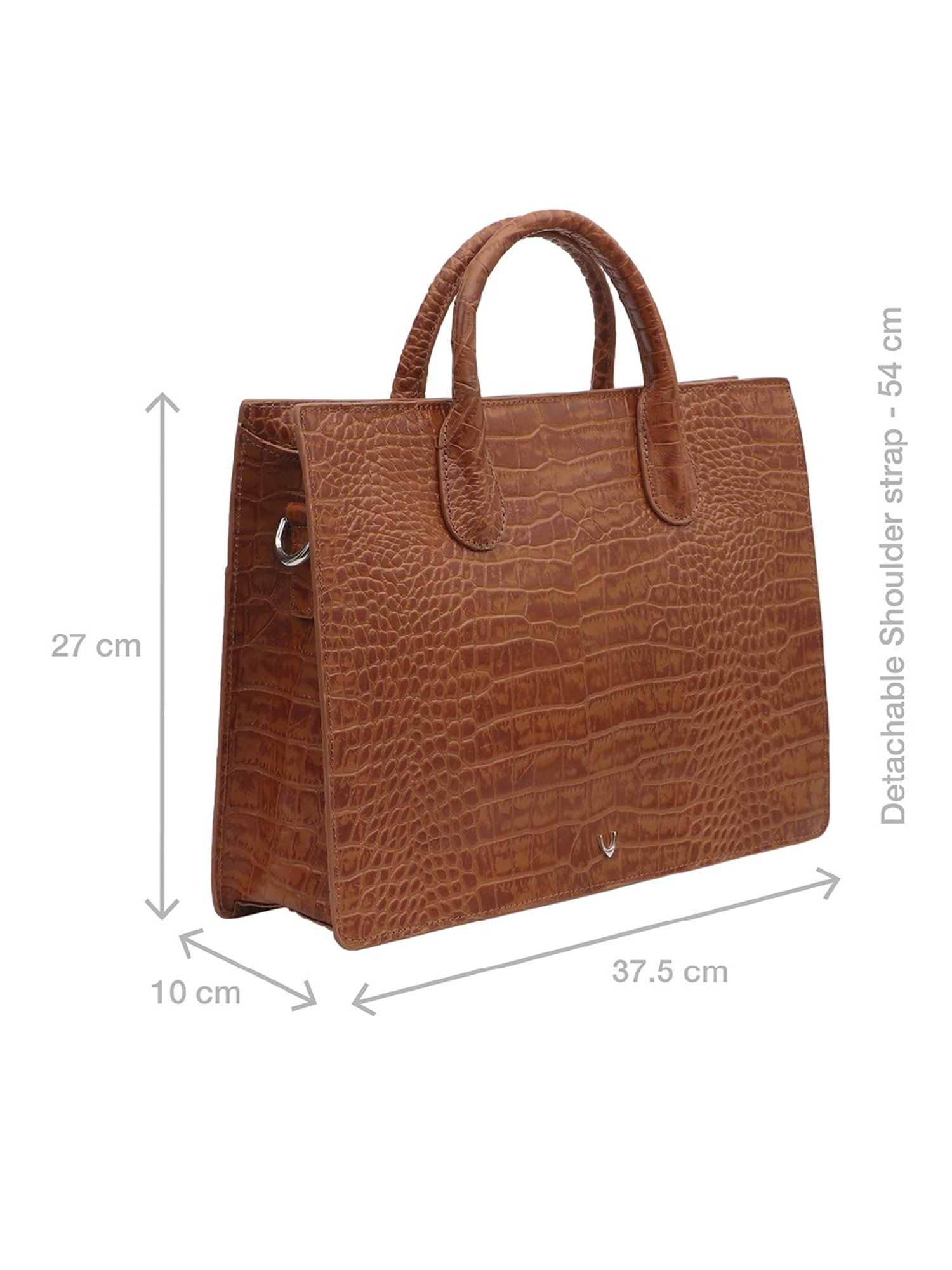 Baggit Brown PVC Solid Laptop Messenger Bag